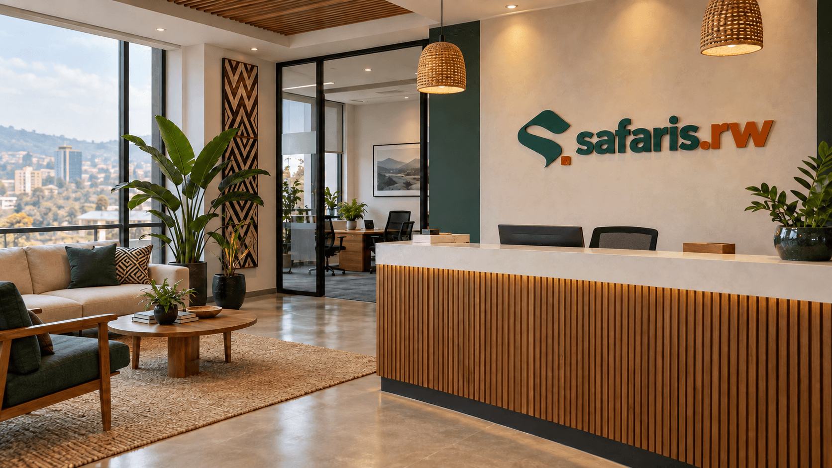 Safaris.rw's office in Kigali